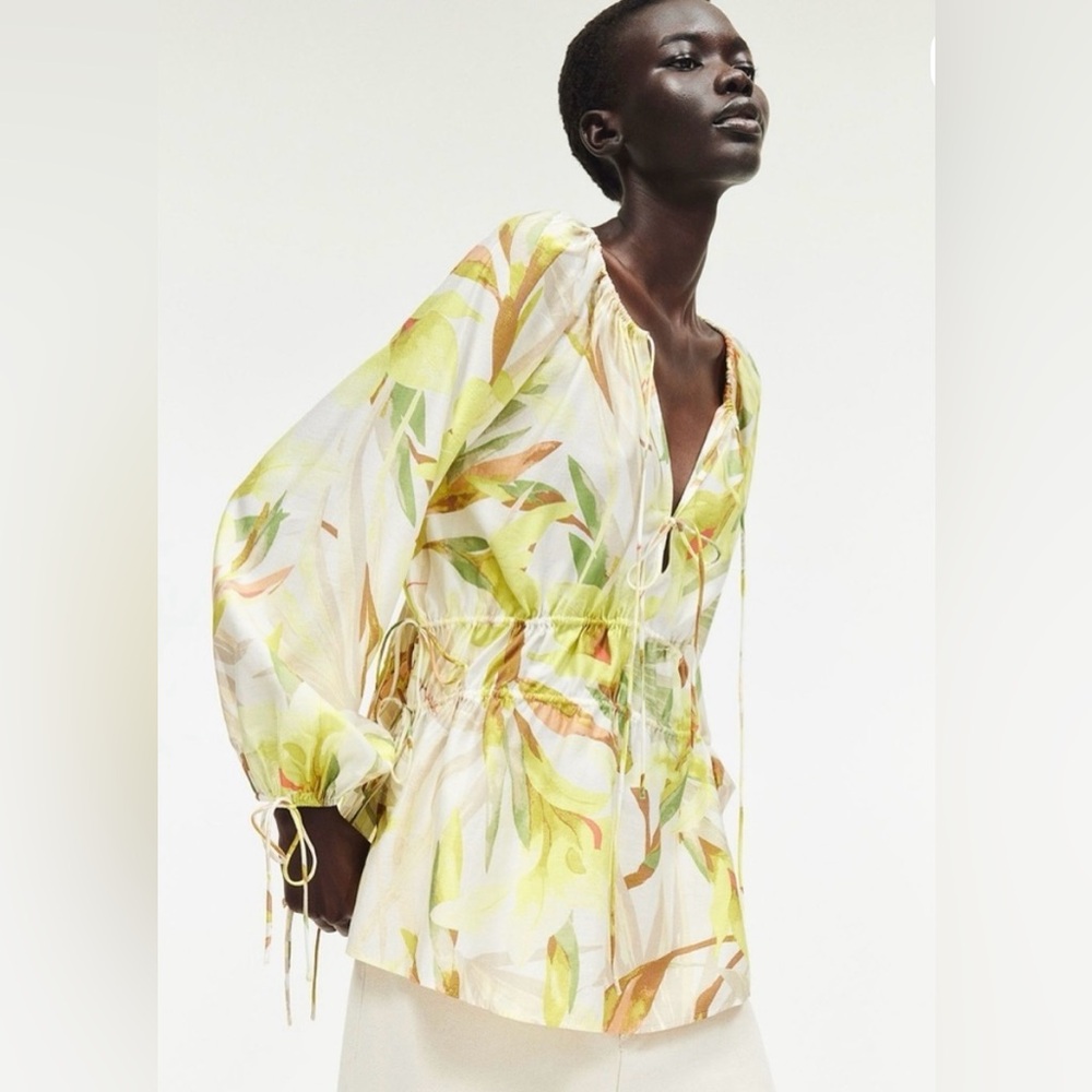 H&M Leaf Print Women's Top